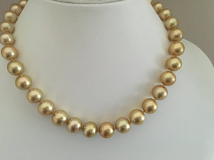 Golden South Sea Pearl 18" Necklace