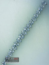 Load image into Gallery viewer, Platinum hand-made diamond bracelet