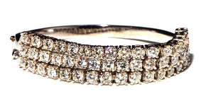 18K Flexable Diamond Bangle Bracelet