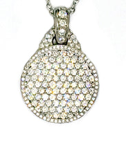Load image into Gallery viewer, Necklace pendant platinum diamond