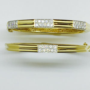 18k Diamond Bangle Bracelet