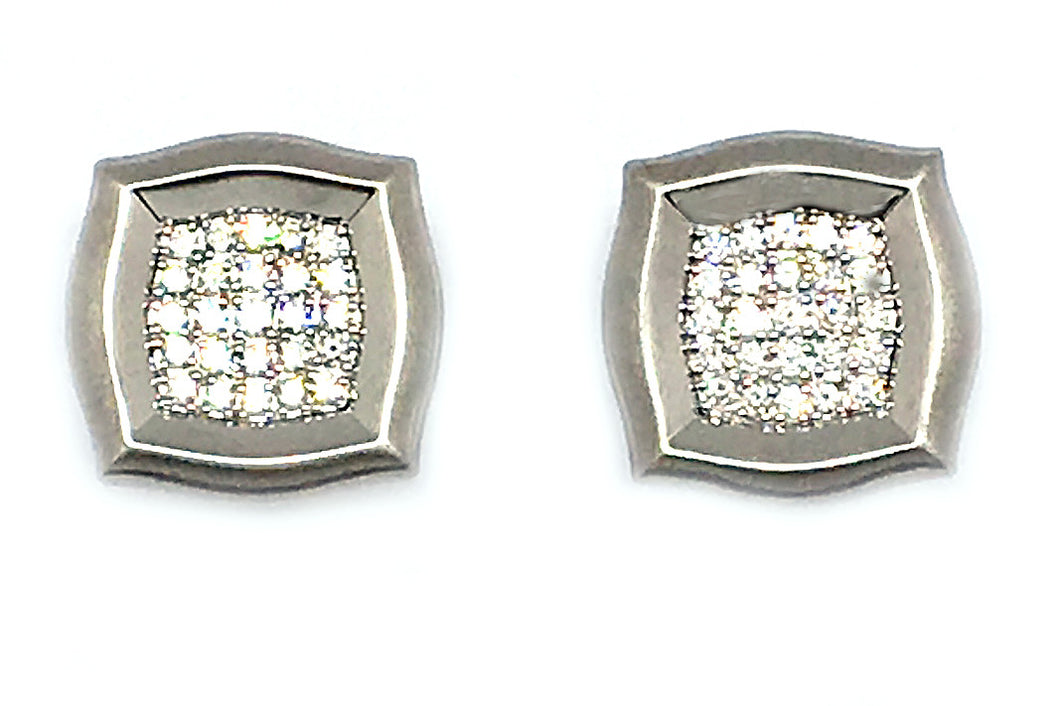 Diamond Cuff Links –– 50 Diamonds