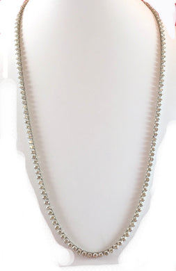 Diamond Three Prong Opera Length Necklace