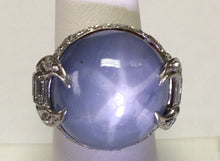Load image into Gallery viewer, Ladies Star Sapphire Estate Ring
