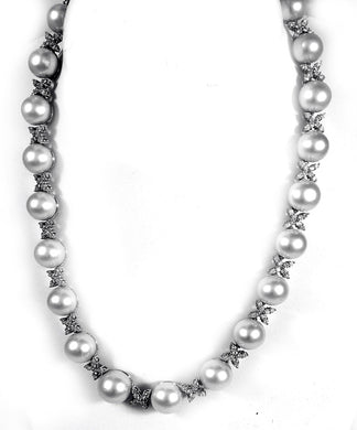 necklace south sea pearl & diamond