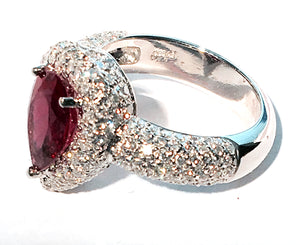 Ring Diamond &Rubilite
