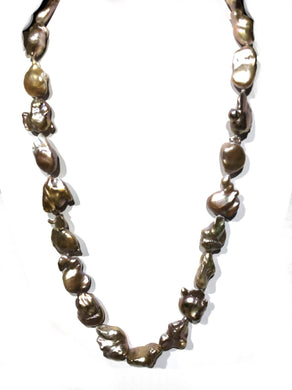 Pearl multi color FWP necklace